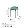 Hanah Home Mesa de Centro Verde Shb-002-E